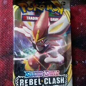 Sword & Shield Rebel Clash: Base Set Booster Pokemon Cinderace Trading Cards